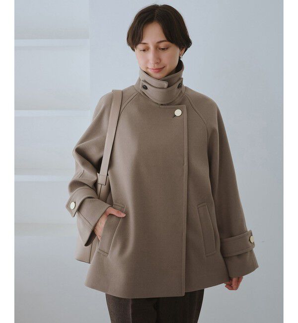 Rope&rsquo;Picnic「ジャージーメルトンシリーズ 金ボタンミドル丈コート/リンクコーデ」|その他|