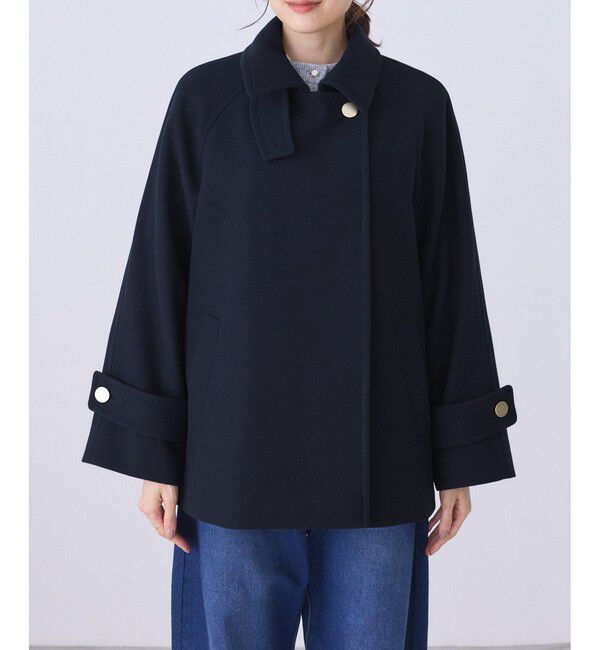 Rope&rsquo;Picnic「ジャージーメルトンシリーズ 金ボタンミドル丈コート/リンクコーデ」|その他|