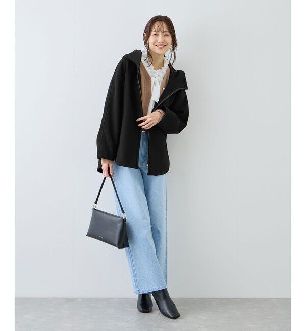 Rope&rsquo;Picnic「【新色追加】ジャージーメルトンシリーズ ジップアップフーデッドコート/無地・チェック/リンクコーデ」|その他|