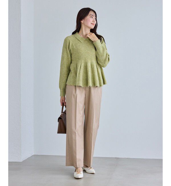 Rope&rsquo;Picnic「アンゴラ混ペプラムニット」|ニット・セーター|