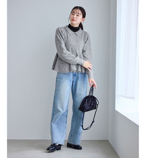 Rope&rsquo;Picnic「アンゴラ混ペプラムニット」|ニット・セーター|