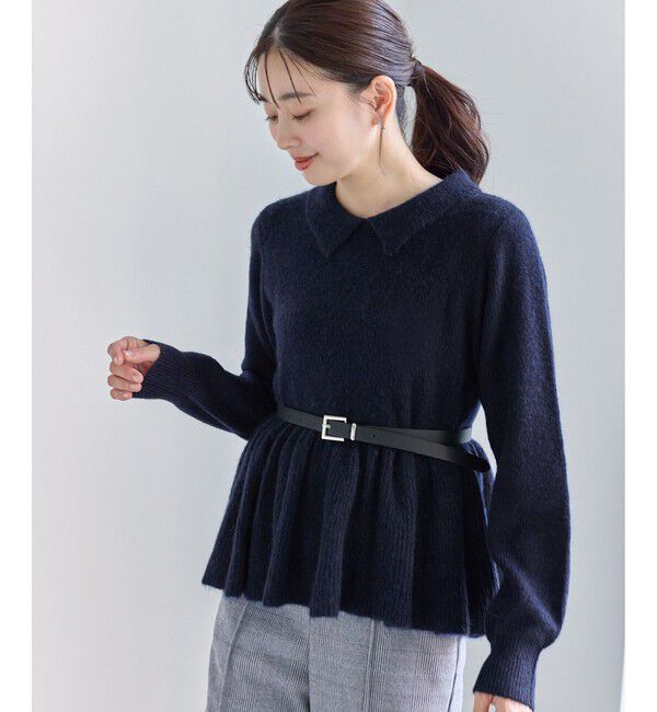 Rope&rsquo;Picnic「アンゴラ混ペプラムニット」|ニット・セーター|