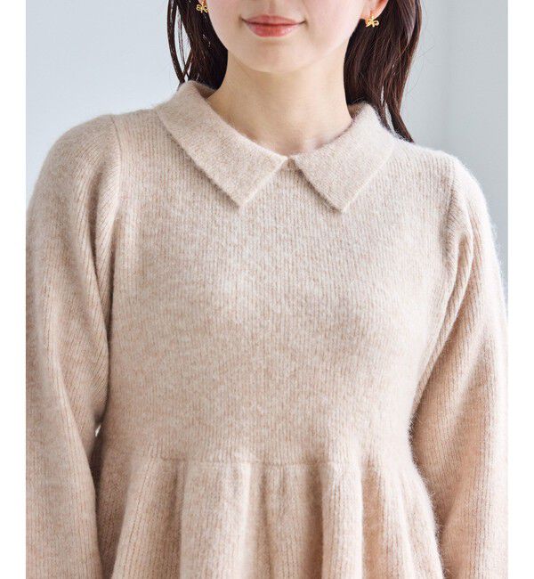 Rope&rsquo;Picnic「アンゴラ混ペプラムニット」|ニット・セーター|