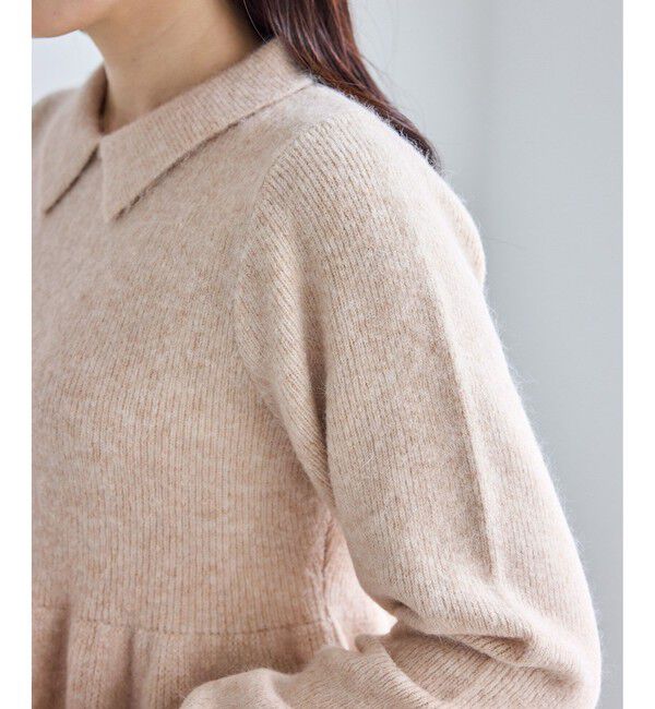 Rope&rsquo;Picnic「アンゴラ混ペプラムニット」|ニット・セーター|