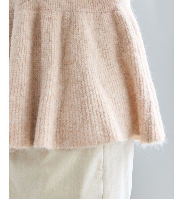 Rope&rsquo;Picnic「アンゴラ混ペプラムニット」|ニット・セーター|