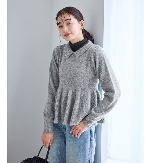 Rope&rsquo;Picnic「アンゴラ混ペプラムニット」|ニット・セーター|