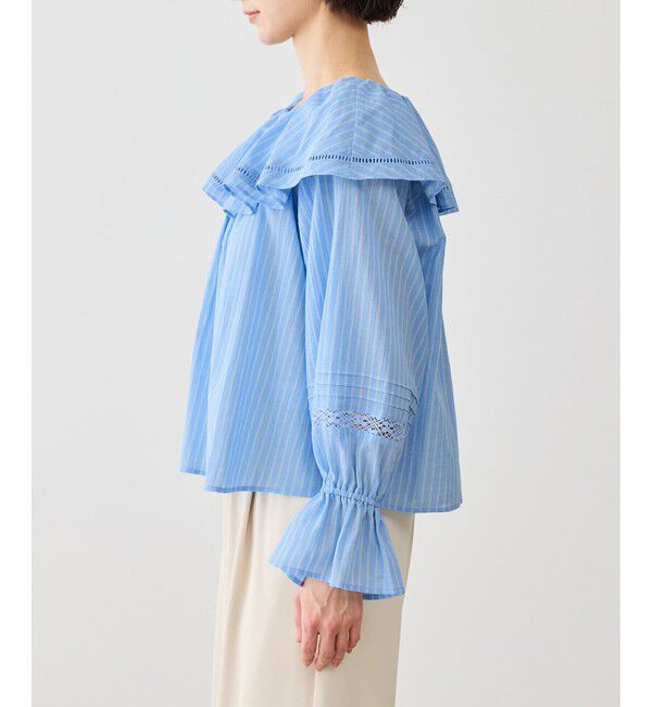 Rope&rsquo;Picnic「お着軽シャツシリーズ レース使い2WAYオフショルシアーブラウス/接触冷感・通気性」|シャツ・ブラウス|