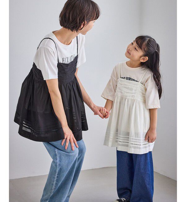 Rope&rsquo;Picnic「お着軽シャツシリーズ シアーレイヤードキャミソールブラウス/接触冷感・通気性」|シャツ・ブラウス|