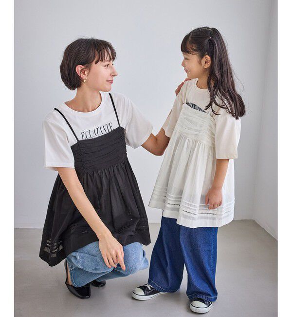 Rope&rsquo;Picnic「お着軽シャツシリーズ シアーレイヤードキャミソールブラウス/接触冷感・通気性」|シャツ・ブラウス|