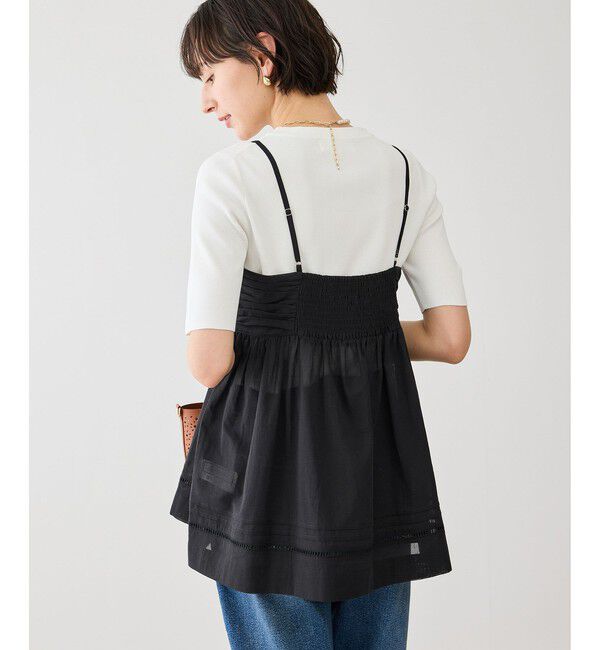 Rope&rsquo;Picnic「お着軽シャツシリーズ シアーレイヤードキャミソールブラウス/接触冷感・通気性」|シャツ・ブラウス|