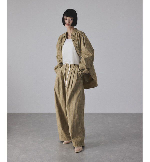 ADAM ET ROPE'「シャツスラックス」|スラックス|