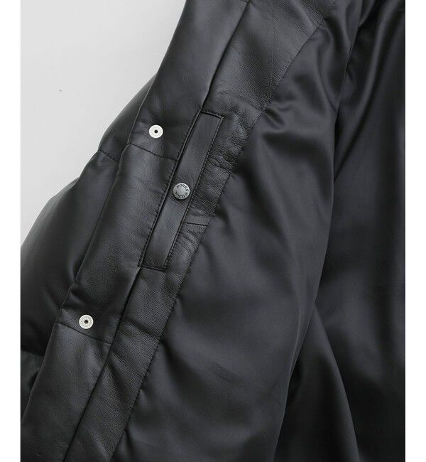 ADAM ET ROPE'「《別注》【AVIREX for ADAM ET ROPE'】レザーダウンジャケット」|ダウン|