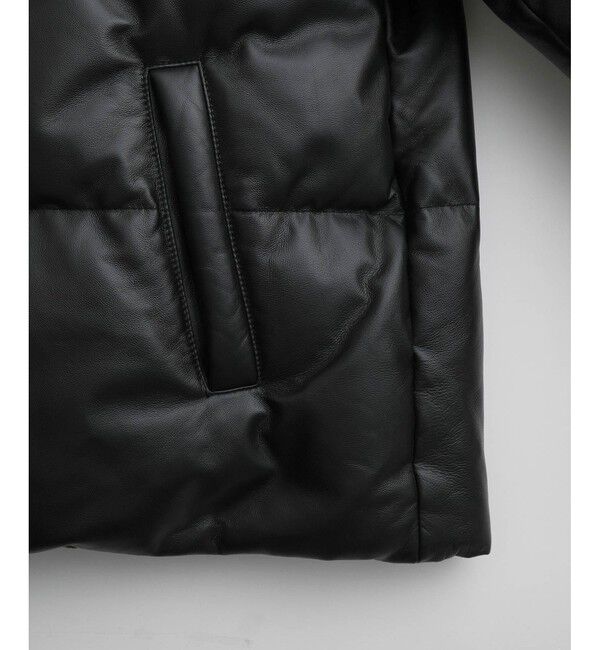 ADAM ET ROPE'「《別注》【AVIREX for ADAM ET ROPE'】レザーダウンジャケット」|ダウン|