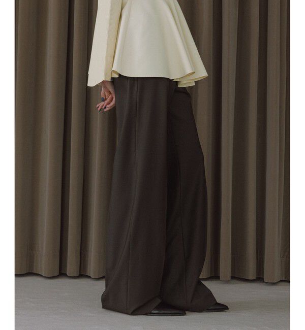 ADAM ET ROPE'「【EMOELLE】センタープレススラックス」|スラックス|