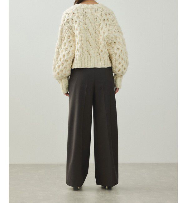 ADAM ET ROPE'「【EMOELLE】センタープレススラックス」|スラックス|