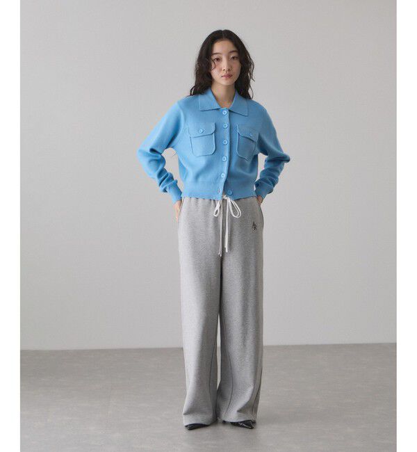 ADAM ET ROPE'「コンビウエストスウェットイージーパンツ」|チノ|