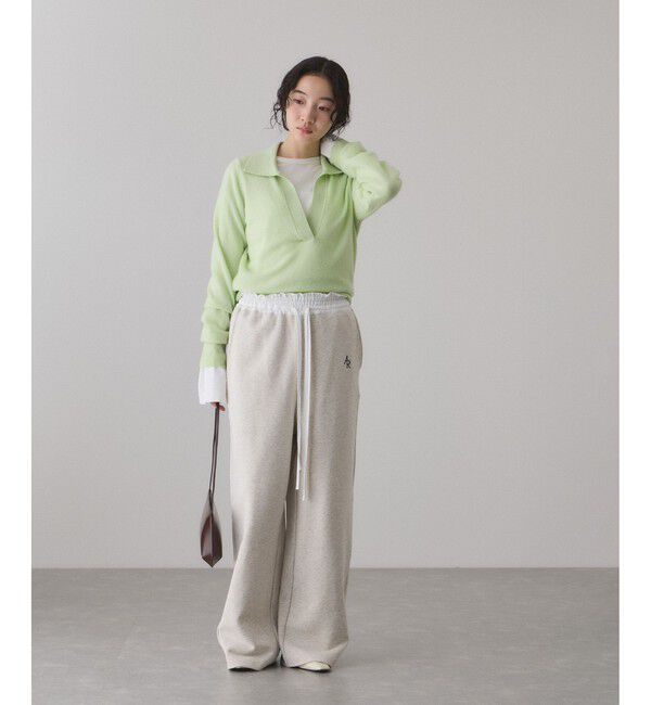 ADAM ET ROPE'「コンビウエストスウェットイージーパンツ」|チノ|