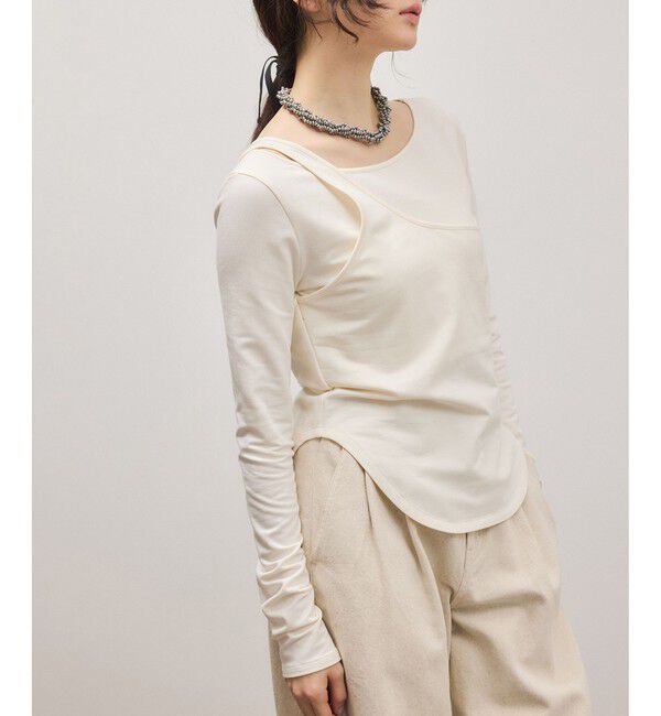 ADAM ET ROPE'「ワンショルダートップス」|Tシャツ・カットソー|