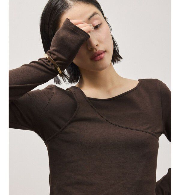 ADAM ET ROPE'「ワンショルダートップス」|Tシャツ・カットソー|