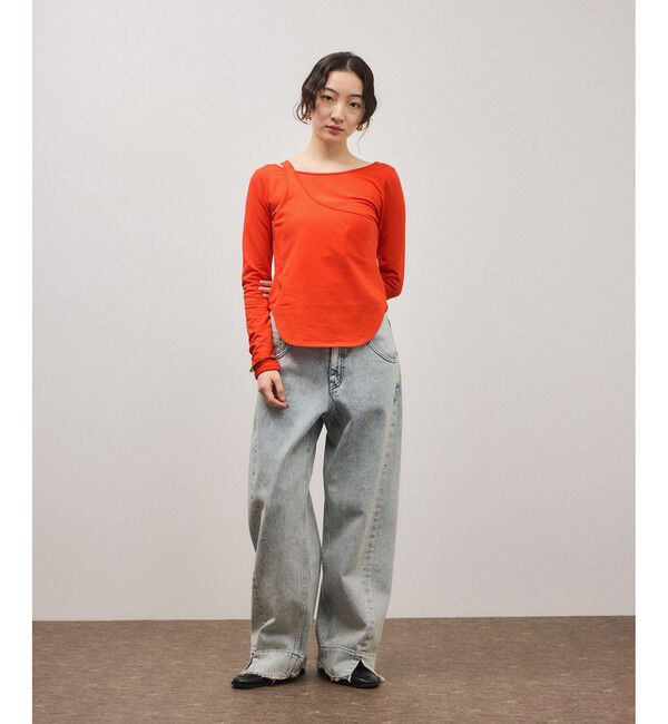 ADAM ET ROPE'「ワンショルダートップス」|Tシャツ・カットソー|