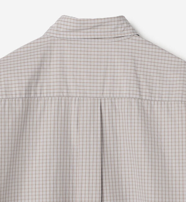 DANTON「DANTON | コットンポプリン 半袖シャツワンピース PLAID WOMEN」|ワンピース|