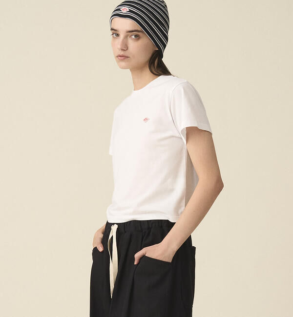 DANTON「DANTON | クルーネックTシャツ SOLID WOMEN」|Tシャツ・カットソー|WHITE