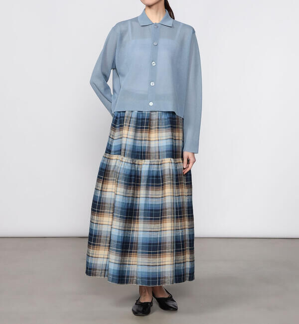 ORCIVAL「ORCIVAL | ジャガード 衿付きニットカーディガン WOMEN」|ニット・セーター|