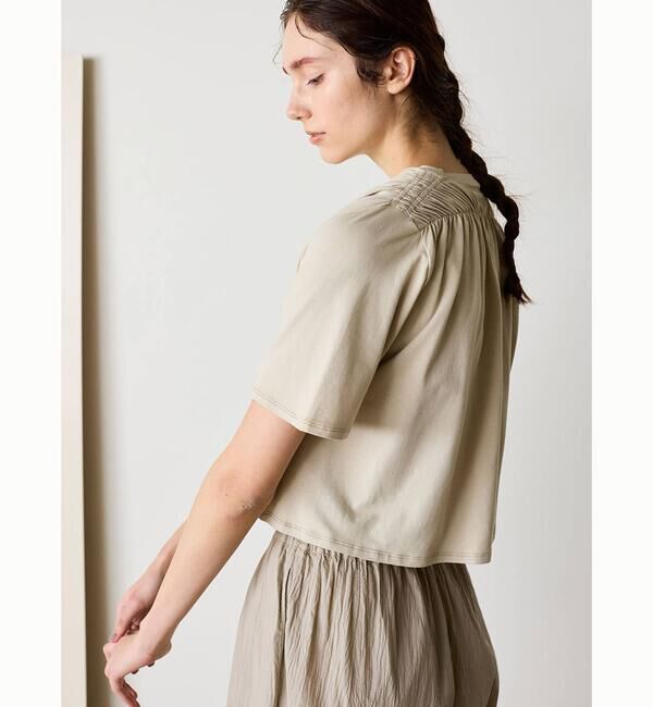  「WALANCE | ナチュラルダイ ミントジャージーTシャツ WOMEN」|Tシャツ・カットソー|GREIGE