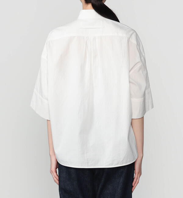  「TICCA | 〈別注〉 スクエア 半袖ダブルカフスシャツ WOMEN」|シャツ・ブラウス|