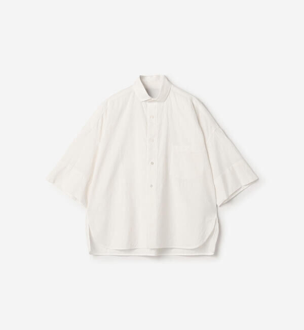  「TICCA | 〈別注〉 スクエア 半袖ダブルカフスシャツ WOMEN」|シャツ・ブラウス|