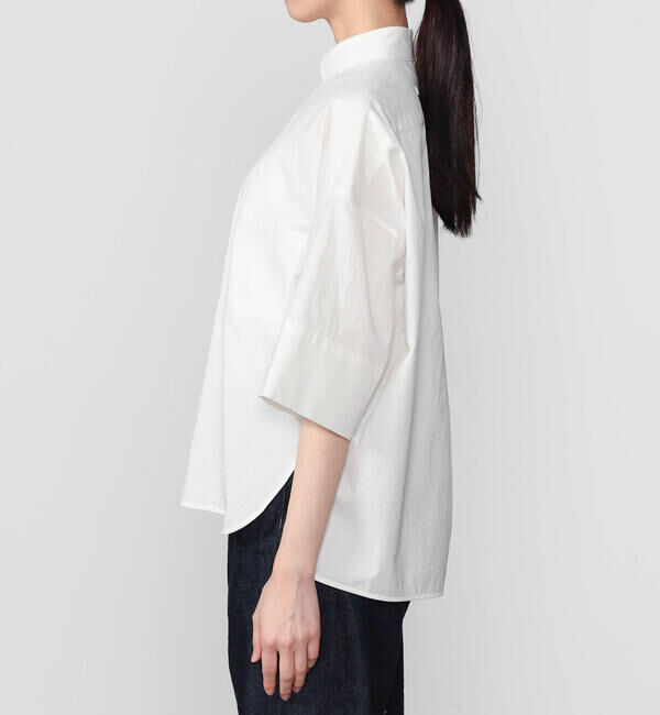  「TICCA | 〈別注〉 スクエア 半袖ダブルカフスシャツ WOMEN」|シャツ・ブラウス|