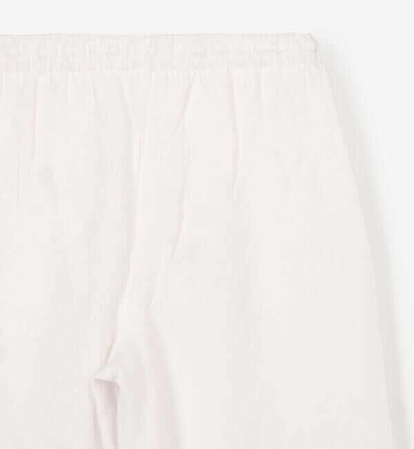  「eunoia | リネンギャザーパンツ WOMEN」|チノ|