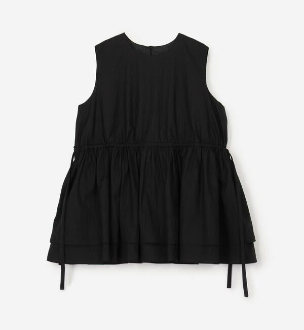  「eunoia | ノースリーブブラウス WOMEN」|シャツ・ブラウス|BLACK