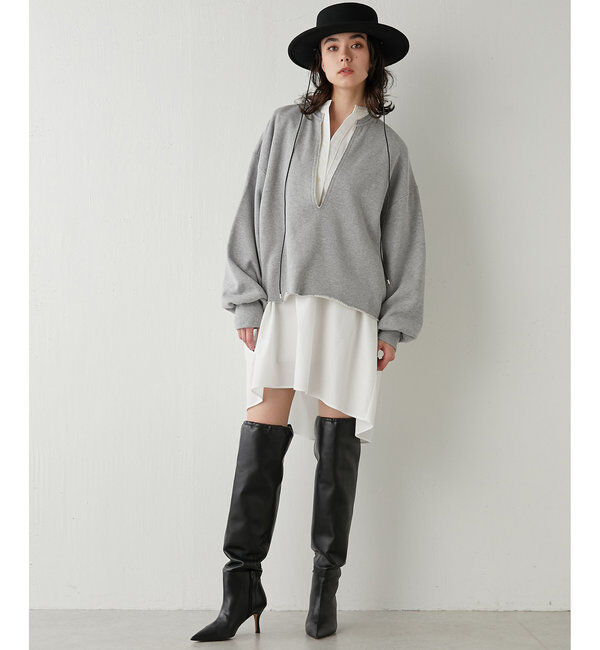  「スウェットVネックプルオーバー２」|Tシャツ・カットソー|