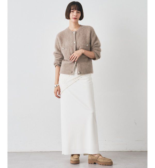  「ファーボタンジャケット」|ニット・セーター|