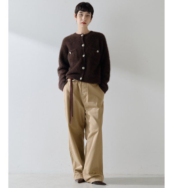  「ファーボタンジャケット」|ニット・セーター|
