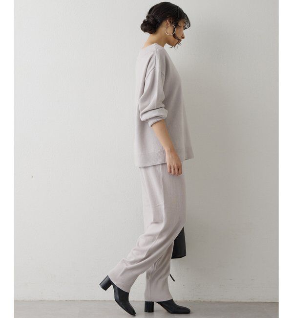  「ウールカシミヤニットパンツ」|チノ|