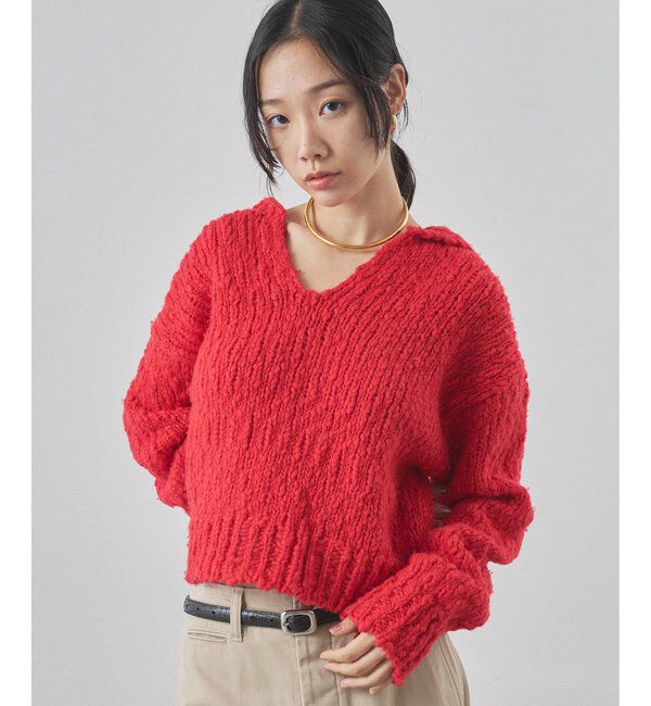  「ローゲージスキッパープルオーバー」|ニット・セーター|