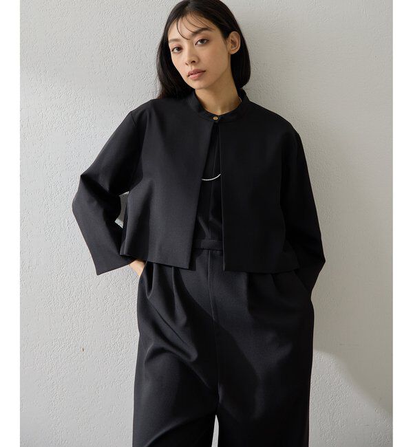 THE PAUSE「【THE PAUSE】ジャケットセットオールインワン」|ワンピース|ブラック