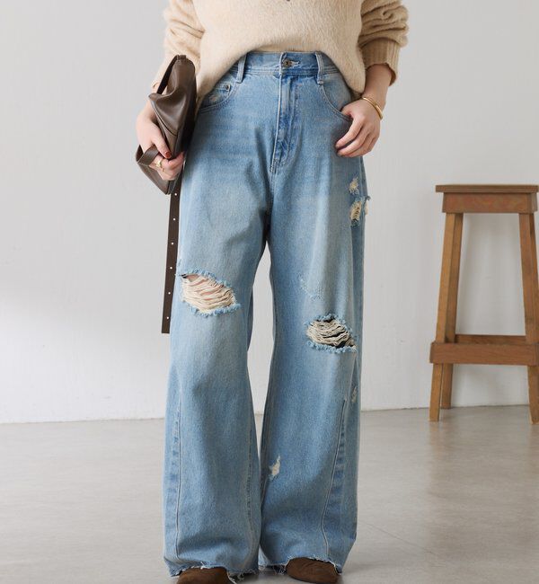  「【累計販売2.５万本】ブルージュデニム」|デニム|