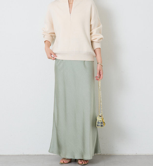  「《総売上数1.6万枚突破！》ジップスウェットライクニット」|ニット・セーター|