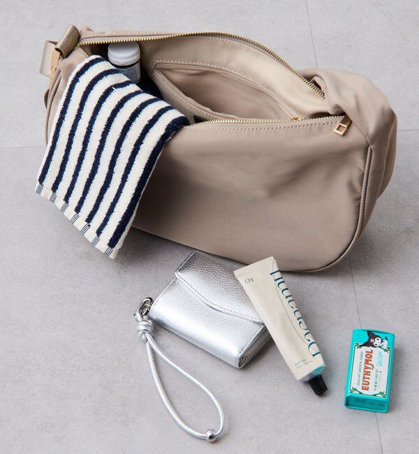  「撥水テープショルダーバッグ」|トートバッグ|ベージュ