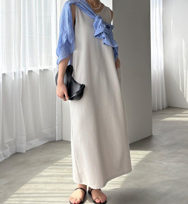  「【全骨格細見え】ブークレーダンボールタンクワンピース」|ワンピース|