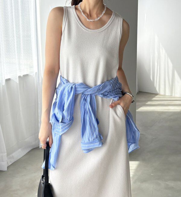  「【全骨格細見え】ブークレーダンボールタンクワンピース」|ワンピース|