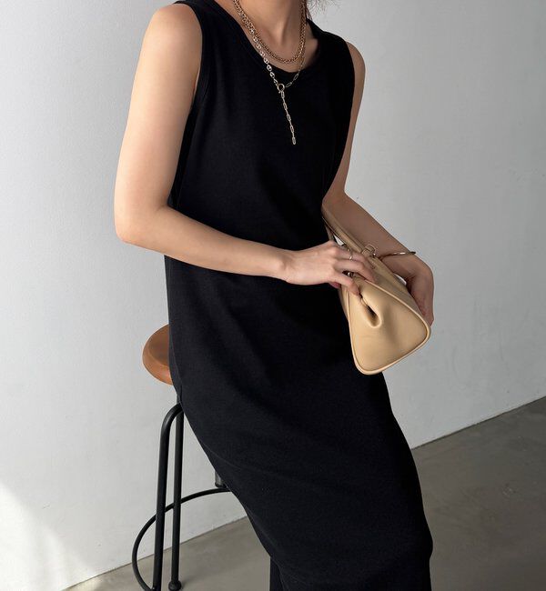  「【全骨格細見え】ブークレーダンボールタンクワンピース」|ワンピース|