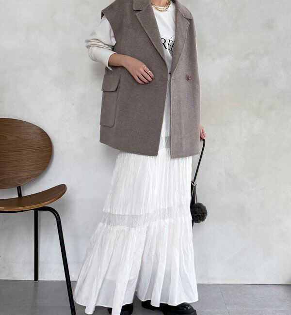  「BIGシルエットジャケットベスト」|ベスト・ジレ|