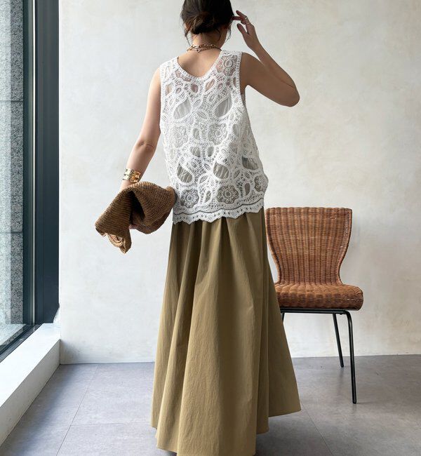  「【WEB限定】ギャザーフレアスカート」|スカート|