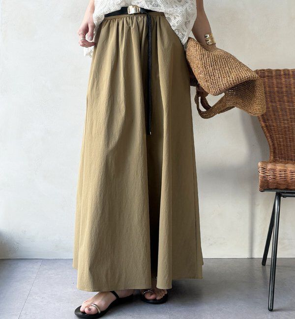  「【WEB限定】ギャザーフレアスカート」|スカート|