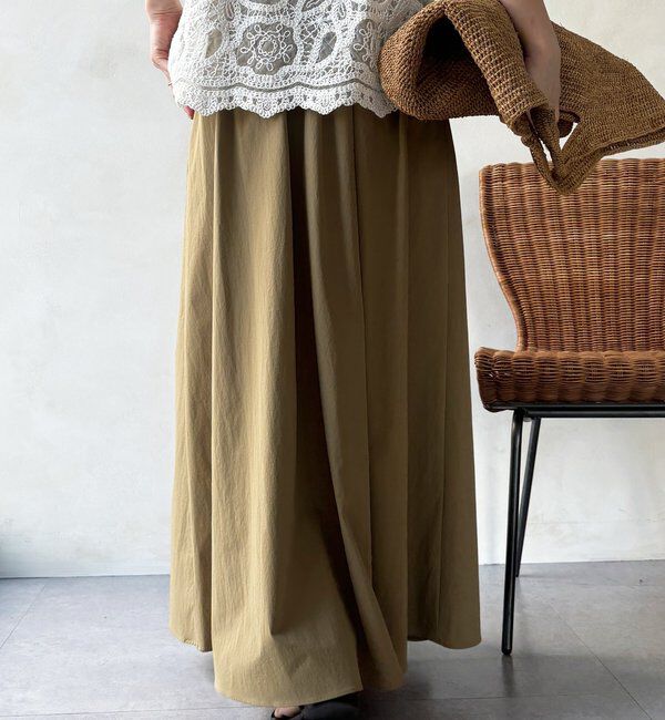  「【WEB限定】ギャザーフレアスカート」|スカート|