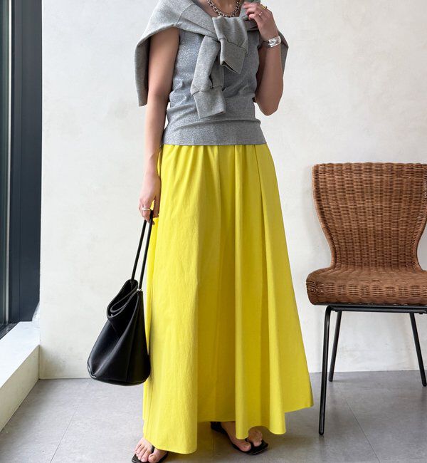  「【WEB限定】ギャザーフレアスカート」|スカート|